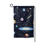 Bandiera da giardino di benvenuto per esterni di piccole dimensioni 31,8 x 45,7 cm doppia faccia resistente alle intemperie bandiera per casa la famiglia solare bandiere verticali per casa colonica