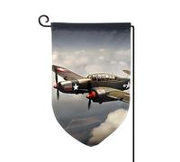 Bandiera da giardino di benvenuto per esterni di piccole dimensioni 31 x 45 cm doppia faccia resistente alle intemperie bandiera per casa aerei della guerra mondiale bandiere verticali per fattoria