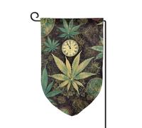 Bandiera da giardino di benvenuto per esterni di piccole dimensioni 31 x 45 cm doppia faccia resistente alle intemperie bandiera per casa un soffio nel tempo bandiere verticali per fattoria all'aperto