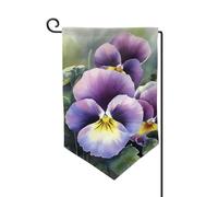 Bandiera da giardino di benvenuto per esterni di piccole dimensioni 31 x 45 cm doppia faccia resistente alle intemperie bandiera della casa bandiera del pensiero perfetta bandiere verticali per