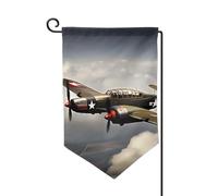 Bandiera da giardino di benvenuto per esterni di piccole dimensioni 31 x 45 cm doppia faccia resistente alle intemperie bandiera per casa aerei della guerra mondiale bandiere verticali per fattoria