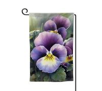 Bandiera da giardino di benvenuto per esterni di piccole dimensioni 31 x 45 cm doppia faccia resistente alle intemperie bandiera della casa bandiera del pensiero perfetta bandiere verticali per