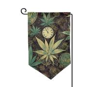 Bandiera da giardino di benvenuto per esterni di piccole dimensioni 31 x 45 cm doppia faccia resistente alle intemperie bandiera per casa un soffio nel tempo bandiere verticali per fattoria all'aperto