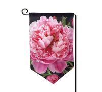 Bandiera da giardino di benvenuto per esterni di piccole dimensioni 31 x 45 cm doppia faccia resistente alle intemperie bandiera per casa giardino peonia bandiere verticali per fattoria all'aperto