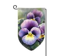 Bandiera da giardino di benvenuto per esterni di piccole dimensioni 31 x 45 cm doppia faccia resistente alle intemperie bandiera della casa bandiera del pensiero perfetta bandiere verticali per