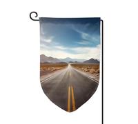 Bandiera da giardino di benvenuto per esterni di piccole dimensioni 31 x 45 cm doppia faccia resistente alle intemperie bandiera per casa paesaggio desertico autostrada bandiere verticali per fattoria