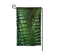 Bandiera da giardino di benvenuto per esterni di piccole dimensioni 31 x 45 cm doppia faccia resistente alle intemperie bandiera per casa bandiera in pelle di coccodrillo bandiere verticali per