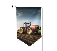 Bandiera da giardino di benvenuto per esterni di piccole dimensioni 31 x 45 cm doppia faccia resistente alle intemperie bandiera per casa trattore fattoria bandiere verticali per fattoria all'aperto