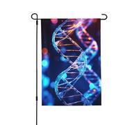 Bandiera da giardino di benvenuto per esterni di piccole dimensioni da giardino, 71 x 101 cm, doppia faccia, resistente alle intemperie, bandiera per casa, elica genetica, bandiere verticali per