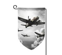 Bandiera da giardino di benvenuto per esterni, piccola bandiera, 31,8 x 45,7 cm, double face, resistente alle intemperie, bandiera verticale per casa, guerra mondiale, per fattoria, prato, patio