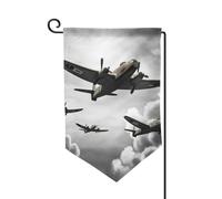 Bandiera da giardino di benvenuto per esterni, piccola bandiera, 31,8 x 45,7 cm, double face, resistente alle intemperie, bandiera verticale per casa, guerra mondiale, per fattoria, prato, patio