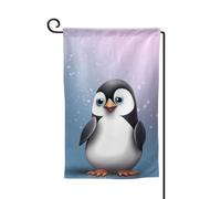 Bandiera da giardino di benvenuto per esterni piccoli bandiere da cortile 31,5 x 45,7 cm doppia faccia resistente alle intemperie bandiera per casa I Love Penguins bandiere verticali per fattoria