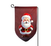 Bandiera da giardino di benvenuto per esterni piccoli bandiere da cortile 31 x 45 cm doppia faccia resistente alle intemperie bandiera per casa carino Babbo Natale bandiere verticali per fattoria