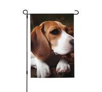 Bandiera da giardino di benvenuto per esterni piccoli bandiere da cortile 71 x 101 cm doppia faccia resistente alle intemperie bandiera per casa carino beagle bandiere verticali per fattoria
