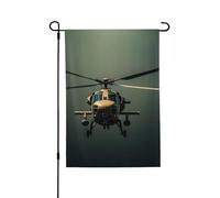 Bandiera da giardino di benvenuto per esterni piccoli cortili, 71 x 101 cm, doppia faccia resistente alle intemperie, bandiera per casa, elicottero, bandiere verticali per fattoria, prato, patio