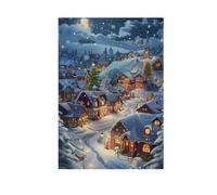 Bandiera da giardino di benvenuto, villaggio natalizio magico, striscione su entrambi i lati, decorazione per feste esterne, decorazione stagionale per esterni, 30,5 x 45,7 cm