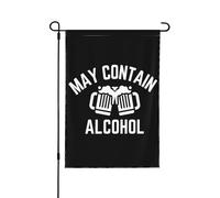 Bandiera da giardino di dimensioni doppie, può contenere alcol, decorazione verticale per esterni, 12x18