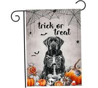 Bandiera da giardino di Halloween 12x18 pollici doppia faccia di Halloween Flag di dissolvenza giardino resistente alle streghe Non tutte le streghe vivono in Salem Gothic Lawn Flags decorazioni, d
