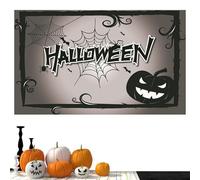 Bandiera da giardino di Halloween allegra - Bandiera horror da giardino, decorazione di Halloween, motivo horror da giardino | bandiera di benvenuto per cortili, esterni, giardino, terrazza