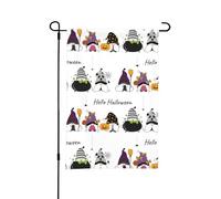 Bandiera da giardino di Halloween - Bandiere da giardino di Halloween Happy Old Man A Garden 12 x 18 double face, piccole bandiere da giardino per esterni, decorazione di Halloween per esterni