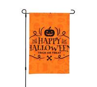 Bandiera da giardino di Halloween - Happy Halloween zucca da giardino 30,5 x 45,7 cm, double face, piccole bandiere da giardino, speranze per esterni, decorazione di Halloween, decorazione per esterni