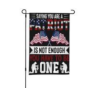 Bandiera da giardino "Dire che sei un patriota" per il Giorno dei Veterani, piccole bandiere bifacciali per cortile, adatte per esterni o per decorazioni da giardino, patio, 18x12 pollici