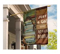 Bandiera Da Giardino Divertente Bandiera Da Cortile Multicolore Bandiere Pirati Decorazione Per Giardino Camera Da Letto Fattoria Pittura Retrò Topo Di Biblioteca Pila Di Libri Libri S