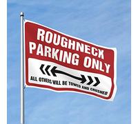 Bandiera da giardino divertente Roughneck solo parcheggio bandiera decorazione cortile college dormitorio poster per ragazzi (dimensioni: 152 x 244 cm)