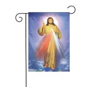 Bandiera Da Giardino Divine Mercy Novena Bandiera Verticale Premium Bandiere Decorative Colori Vivaci Garden Flag Per Esterno Festival Celebrazioni 30X45CM