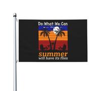 Bandiera Da Giardino Do What We Can Summer Will Have Its Flies Bandiera Da Cortile Lavabile Garden Flag Durevole Bandiere Decorative Per Celebrazioni Feste Festival 90X152CM