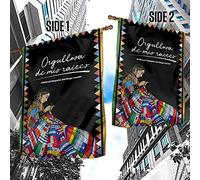 Bandiera Da Giardino Doppio Lato Bandiera Da Cortile Durevole Bandiere Pirati Decorazione Per Fattoria Esterni Interni Mese Del Patrimonio Ispanico Di Orgullosa De Mis Raices, Patrimonio Latinx M