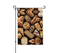 Bandiera da giardino double-face con panini al formaggio, 71,1 x 101,6 cm (leggera), vivace stampa su tutta la superficie, decorazione per cortile, giardino, terrazza o portico