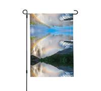 Bandiera da giardino double-face delle cascate del Niagara, 71,1 x 101,6 cm (leggera), vivace stampa su tutta la superficie, decorazione per cortile, giardino, terrazza o portico