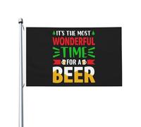Bandiera Da Giardino È Il Momento Meraviglioso Per Una Birra Bandiera Personalizzata Piccola Bandiera Pirati Per Feste, Camion, Cortile, 90X150cm