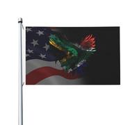 Bandiera Da Giardino Eagle South Africa Garden Flag Colore Vivido Bandiera Da Cortile Durevole Bandiere Decorative Per Celebrazioni Festival Feste 90X152CM