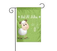 Bandiera Da Giardino Eid Al Adha Garden Flag Lavabile Bandiera Verticale Colori Vivaci Bandiere Decorative Per Celebrazioni Feste Festival 30X45CM