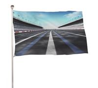 Bandiera da giardino estiva, 89 x 150 cm, bandiera stagionale da cortile con occhielli in ottone, bandiera per esterni per tutte le stagioni, bandiera per gara in pista per vacanze, grande striscione