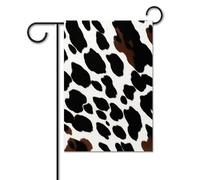 Bandiera da giardino estiva piccola bandiera da cortile per esterni 30,5 x 45,7 cm bandiera a doppia faccia per casa in pelle di animale mucca stagionale bandiera di benvenuto in fattoria bandiera per