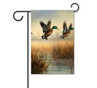 Bandiera da giardino estiva piccola bandiera da cortile per esterni 30,5 x 45,7 cm bandiera a doppia faccia per la casa caccia volare selvaggia bandiera di benvenuto stagionale fattoria vacanza