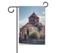 Bandiera da giardino estiva piccola bandiera da cortile per esterni 30,5 x 45,7 cm bandiera a doppia faccia per la casa della chiesa armena bandiera di benvenuto stagionale bandiera per la casa