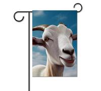 Bandiera da giardino estiva piccola bandiera da cortile per esterni 30,5 x 45,7 cm bandiera doppia faccia casa capra stagionale benvenuto bandiera fattoria vacanze bandiera per casa decorazione