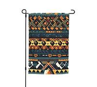Bandiera da giardino etnica tribale africana 30,5 x 45,7 cm. Decorazione esterna luminosa su entrambi i lati porta un po 'di divertimento al tuo giardino.