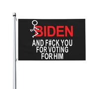 Bandiera Da Giardino Fuck You Fuck Joe Biden Bandiere Decorative Premium Bandiera Da Cortile Durevole Garden Flag Per Feste Celebrazioni Festival 90X152CM