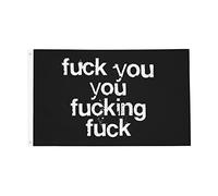 Bandiera Da Giardino Fuck You You Fucking Fuck Bandierada Balcone Antivento Bandieradacortile Premium Bandiere Decorative Per Esterno Festival Celebrazioni 90X152CM