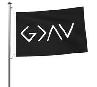 Bandiera Da Giardino God Is Greater Than The Highs And Lows Bandiere Decorative Lavabile Garden Flag Antivento Bandiera Da Cortile Per Feste Celebrazioni Festival 90X152CM