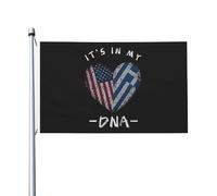 Bandiera Da Giardino Greece It'S In My Dna Greek Usa Garden Flag Lavabile Bandiera Da Cortile Durevole Bandiere Decorative Per Celebrazioni Feste Festival 90X152CM