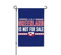Bandiera da giardino "Groenlandia non in vendita", 12x18, cartello "Amo la Groenlandia", bandiere per casa, senza supporto.