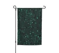 Bandiera da giardino hacker 30,5 x 45,7 cm a doppia faccia primavera estate bandiera decorativa da cortile piccola bandiera stagionale festa decorazione esterna