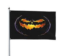 Bandiera Da Giardino Halloween Pumpkins Glow In The Dark Bandiere Decorative Colore Vivido Bandiera Da Cortile Antivento Garden Flag Per Celebrazioni Feste Festival 90X152CM