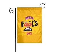 Bandiera Da Giardino Happy April Fools' Day Funny Pattern Garden Flag Impermeabile Bandiera Verticale Lavabile Bandiere Decorative Per Esterno Festival Celebrazioni 30X45CM